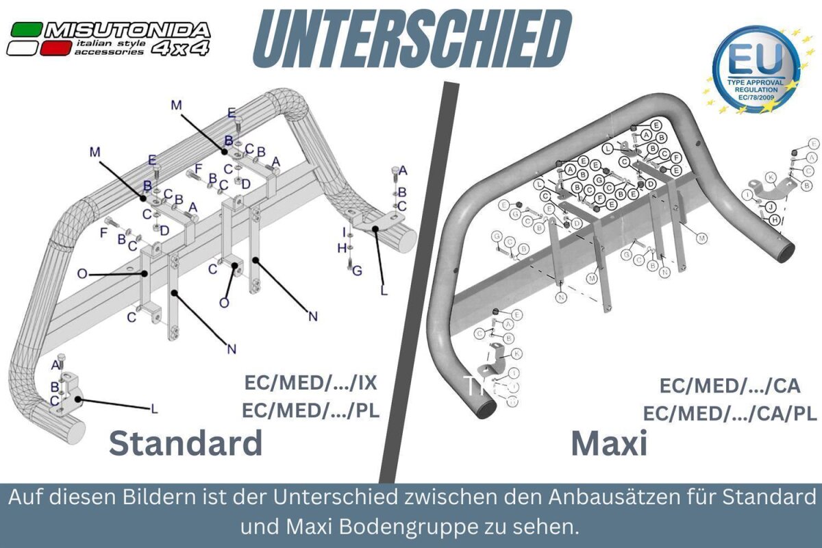 Edelstahl Frontbügel für FIAT DUCATO 2006 2013 Frontschutzbügel SCHWA