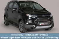 Frontbügel Edelstahl schwarz für Ford Ecosport 2014 - 2017 76mm mit Gutachten Frontschutzbügel