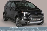 Frontbügel Edelstahl schwarz für Ford Ecosport 2014 - 76mm ABE Frontschutzbügel