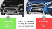 Frontbügel Edelstahl schwarz für Ford Ecosport 2014 - 76mm ABE Frontschutzbügel