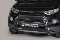 Frontbügel Edelstahl schwarz für Ford Ecosport 2014 - 63mm ABE Frontschutzbügel