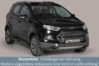 Frontbügel Edelstahl schwarz für Ford Ecosport 2014 - 63mm ABE Frontschutzbügel