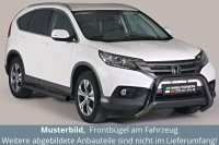 Frontbügel Edelstahl schwarz für Honda CR-V 2012 - 2015 76mm mit ABE Rammschutz