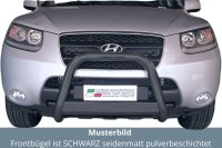 Frontbügel Edelstahl schwarz für Hyundai Santa Fe 2006 - 2009 63mm ABE Bullbar