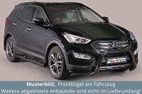 Frontbügel Edelstahl schwarz für Hyundai Santa...