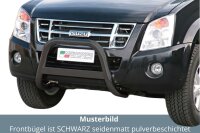 Frontbügel Edelstahl schwarz für Isuzu D-Max 2007 - 2011 Ø63mm mit Gutachten