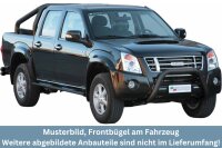 Frontbügel Edelstahl schwarz für Isuzu D-Max 2007 - 2011 76mm ABE Bullbar