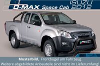 Frontbügel Edelstahl schwarz für Isuzu D-Max 2012-2016 Ø76mm ABE Bullbar