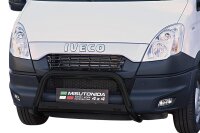 Frontbügel Edelstahl schwarz für Iveco Daily 2013 Ø63mm ABE Frontschutzbügel