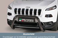 Frontbügel Edelstahl schwarz für Jeep Cherokee...