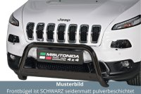 Frontbügel Edelstahl schwarz für Jeep Cherokee...