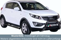 Frontbügel Edelstahl schwarz für KIA Sportage...