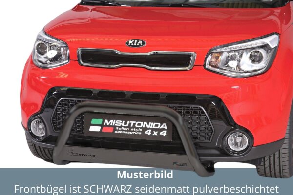 Frontbügel Edelstahl schwarz für KIA Soul 2014 - 63mm mit ABE Frontschutzbügel