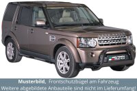 Frontbügel Edelstahl schwarz für Land Rover Discovery 4 2012 - 63mm ABE Bullbar