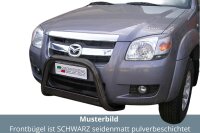 Frontbügel Edelstahl schwarz für Mazda BT 50 2007 - 2008 63mm mit ABE Rammschutz