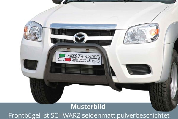 Frontbügel Edelstahl schwarz für Mazda BT 50 D.C. 2009 - 2012 63mm ABE Bullbar