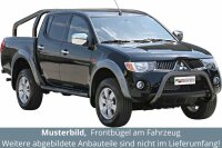 Frontbügel Edelstahl schwarz für Mitsubishi L200 2006 - 2008 76mm ABE Bullbar