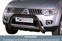 Frontbügel Edelstahl schwarz für Mitsubishi...