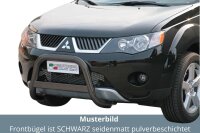 Frontbügel Edelstahl schwarz für Mitsubishi Outlander 2007 - 2009 63mm mit ABE