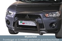 Frontbügel Edelstahl schwarz für Mitsubishi Outlander 2010 - 2011 63mm mit ABE