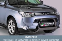 Frontbügel Edelstahl schwarz für Mitsubishi  Outlander 2013 - 2015 63mm mit ABE