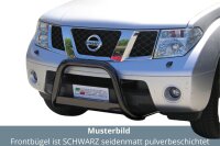 Frontbügel Edelstahl schwarz für Nissan Pathfinder 2005 - 2011 63mm ABE Bullbar