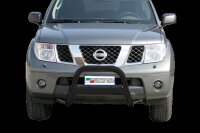 Frontbügel Edelstahl schwarz für Nissan Pathfinder 2005 - 2011 63mm ABE Bullbar