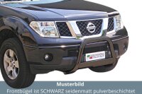 Frontbügel Edelstahl schwarz für Nissan Navara...