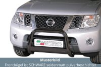 Frontbügel Edelstahl schwarz für Nissan Navara...