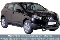 Frontbügel Edelstahl schwarz für Nissan Qashqai...