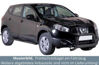 Frontbügel Edelstahl schwarz für Nissan Qashqai J10 2010 - 2013 Ø63mm mit Gutachten