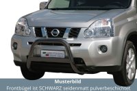 Frontbügel Edelstahl schwarz für Nissan X-Trail...