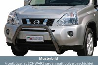 Frontbügel Edelstahl schwarz für Nissan X-Trail...