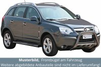 Frontbügel Edelstahl schwarz für Opel Antara 2007 - 2010 76mm mit ABE Rammschutz