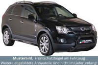 Frontbügel Edelstahl schwarz für Opel Antara 2011 - 63mm ABE Frontschutzbügel