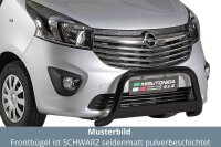 Frontbügel Edelstahl schwarz für Opel Vivaro...