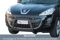 Frontbügel Edelstahl schwarz für Peugeot 4007...