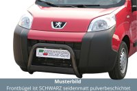 Frontbügel Edelstahl schwarz für Peugeot Bipper...