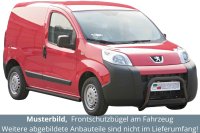 Frontbügel Edelstahl schwarz für Peugeot Bipper...