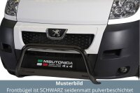 Frontbügel Edelstahl schwarz für Peugeot Boxer 2006-2014 63mm mit ABE Bullbar