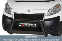 Frontbügel Edelstahl schwarz für Peugeot Expert  2006 - 2015 63mm ABE Bullbar