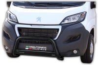 Frontbügel Edelstahl schwarz für Peugeot Boxer 2014 - 63mm Frontschutzbügel