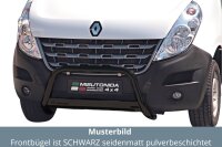 Frontbügel Edelstahl schwarz für Renault Master...