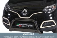 Frontbügel Edelstahl schwarz für Renault Captur...