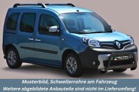 Frontbügel Edelstahl schwarz für Renault Kangoo...