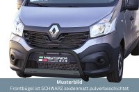 Frontbügel Edelstahl schwarz für Renault Trafic...