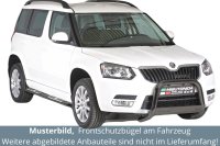 Frontbügel Edelstahl schwarz für Skoda Yeti 2014 - 63mm mit ABE Frontschutzbügel