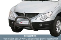 Frontbügel Edelstahl schwarz für Ssangyong Actyon Sports 2007 - 2011 63mm Gutachten