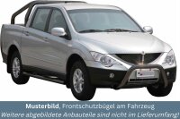 Frontbügel Edelstahl schwarz für Ssangyong Actyon Sports 2007 - 2011 76mm ABE