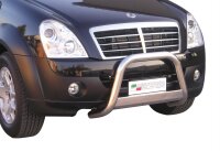 Frontbügel Edelstahl schwarz für Ssangyong Rexton II 2006 - 2012 63mm mit ABE